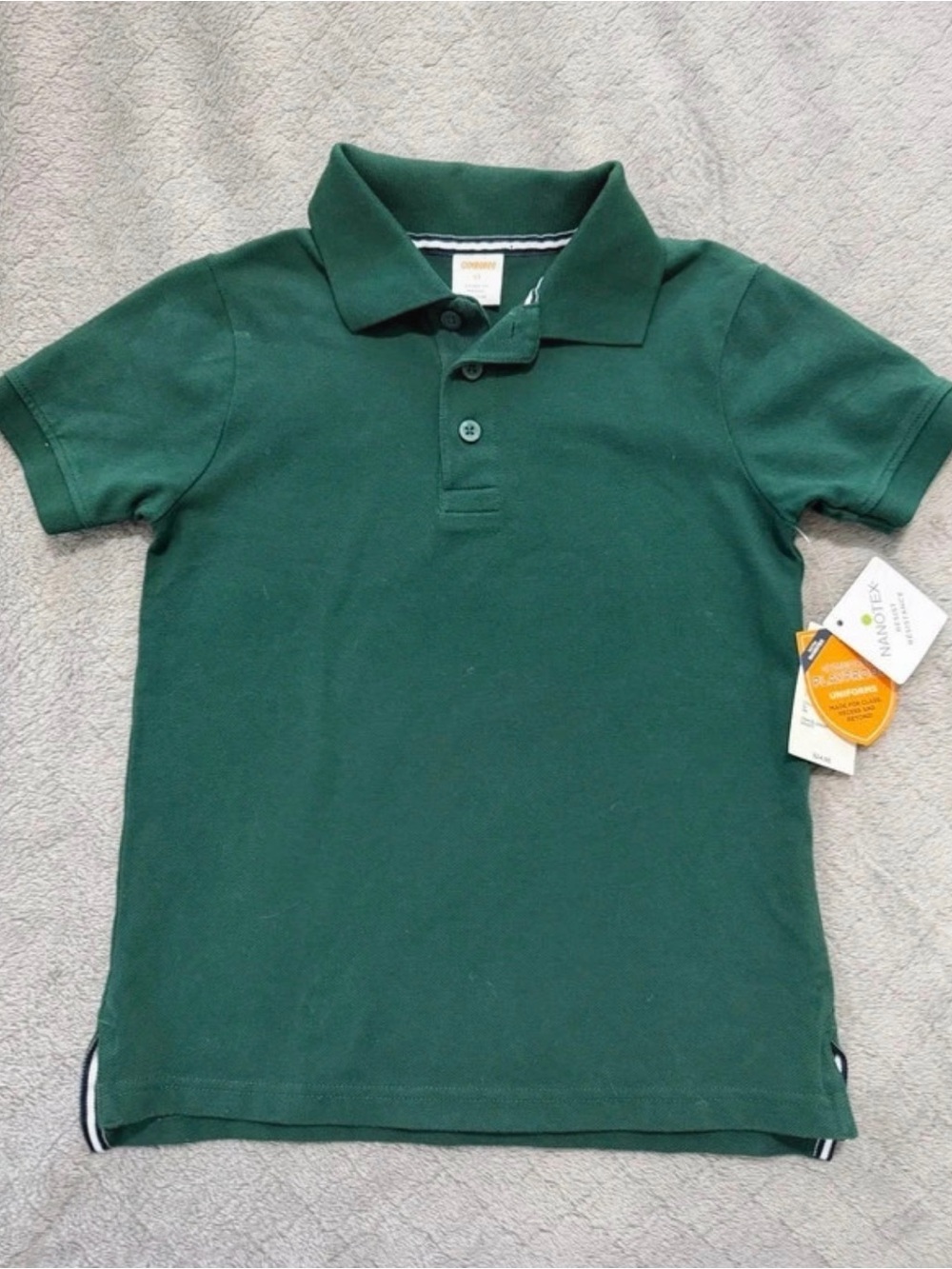 Gymboree Boys Green Uniform Polo Shirt Size 5T NWT Nanotex